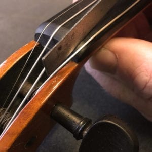 Cutting Violin Nut