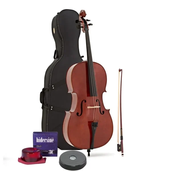 Stentor Conservatoire Cello Outfit Hire - Including bow, rosin, floor protector & case